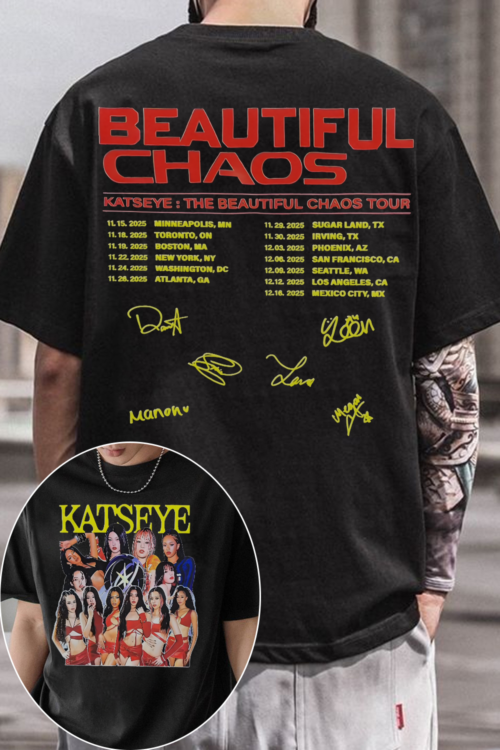 KATSEYE TOUR 2025 Men shirt