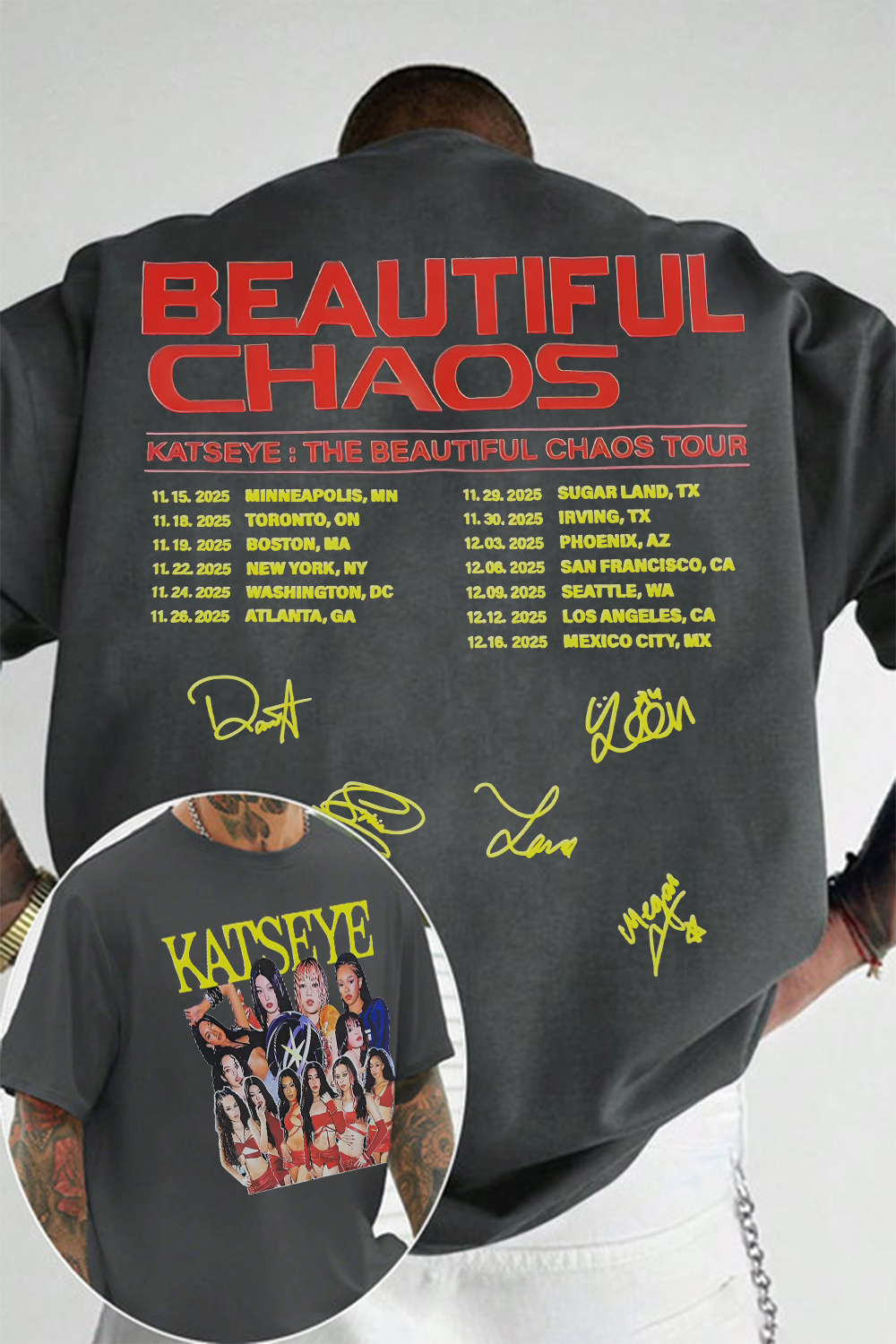 KATSEYE TOUR 2025 Men shirt