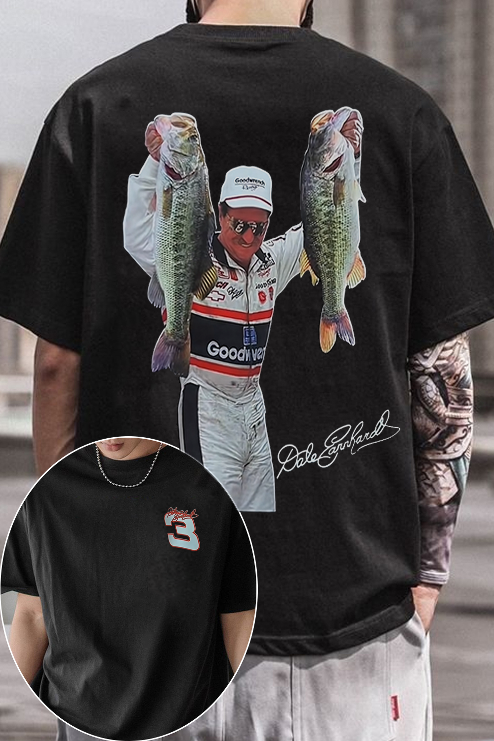 Dale Earnhardt Bass Fishing Tee