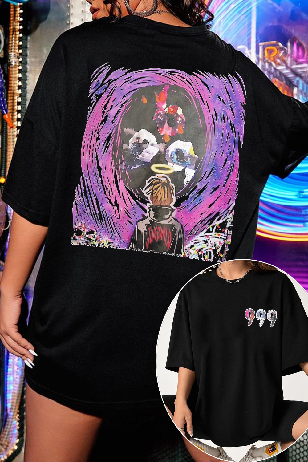 JuiceWorld999 cartoon Tee For Women