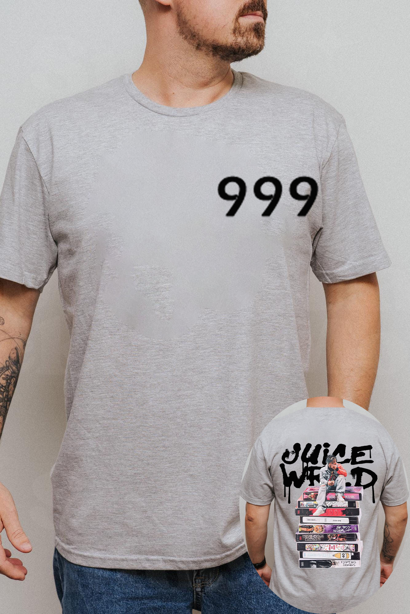 Juicewrld 999 round neck men's T-shirt
