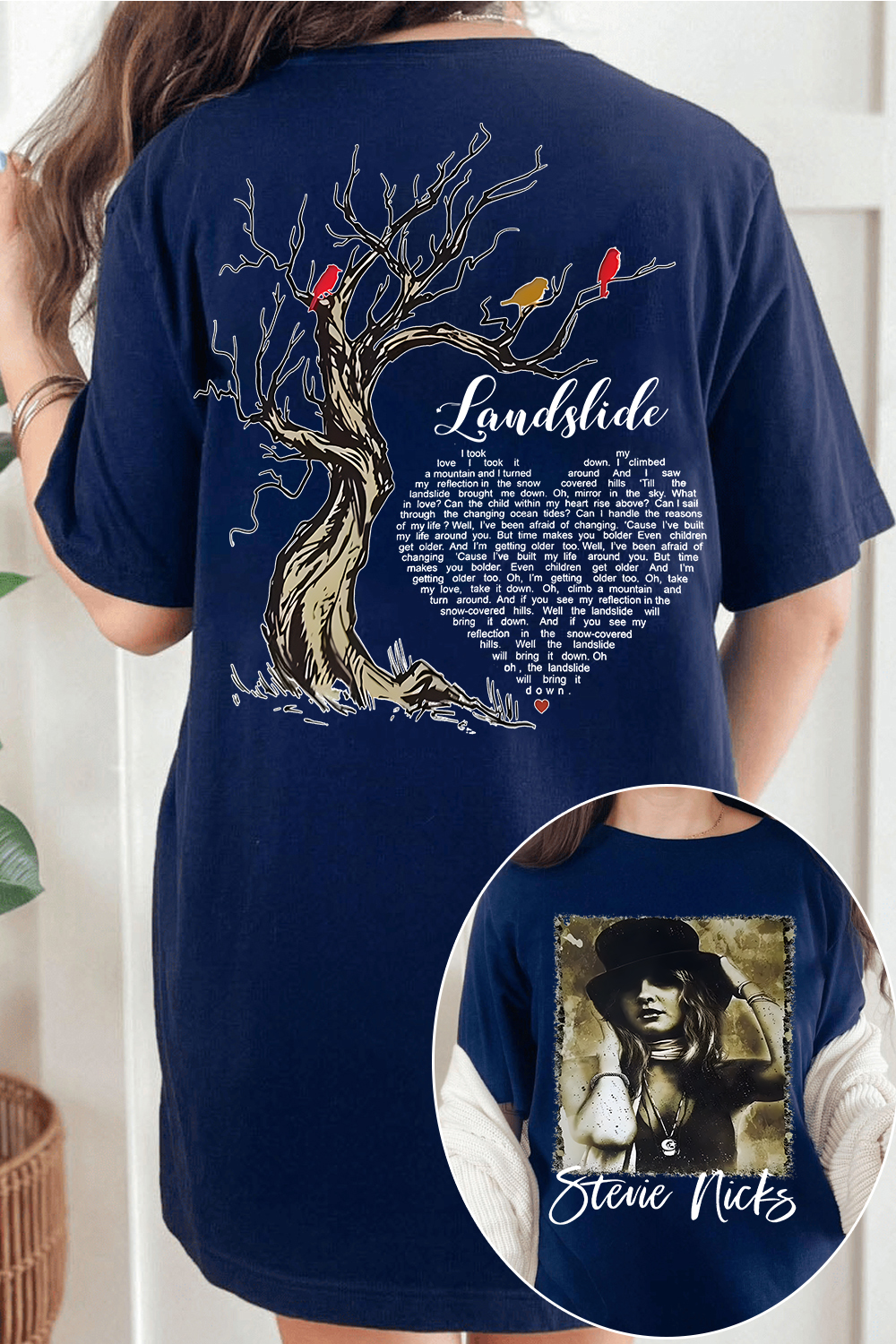 Stevie Nicks lyrics printed T-shirt