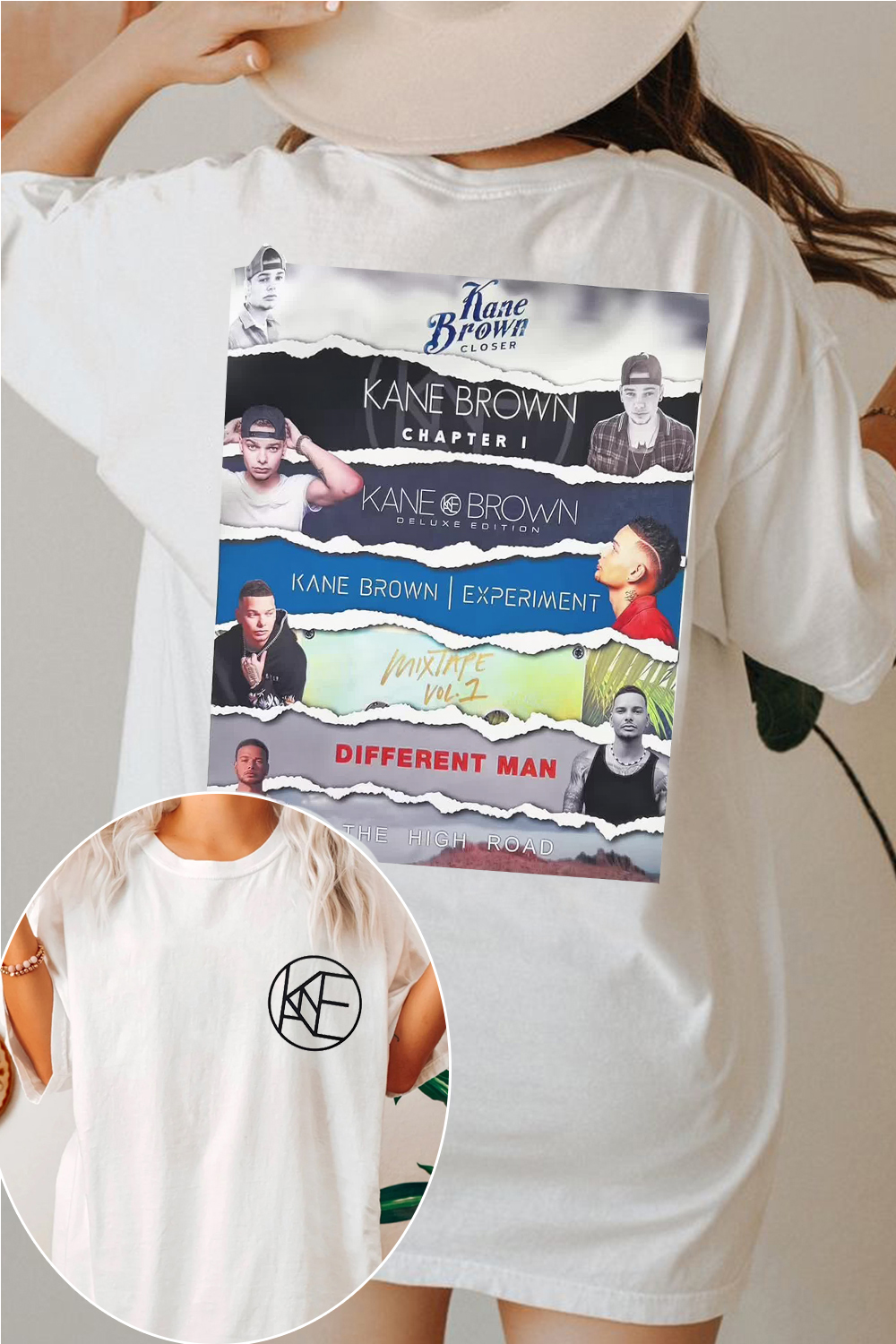 kanebrown double sided printed t-shirt