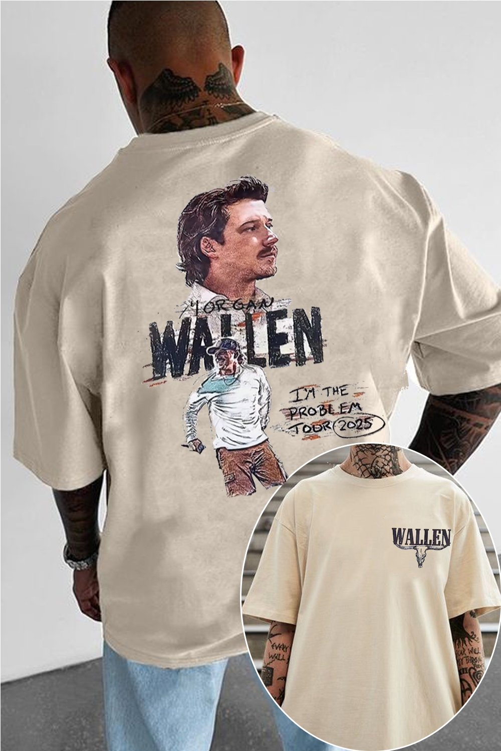 Morgan is cool in concert t-shirt