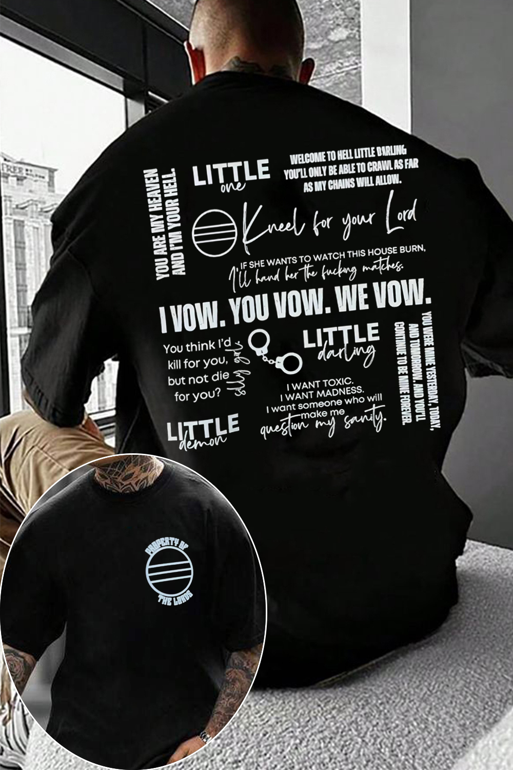 "I want someone who can make me question my sanity" ?? God's shirt