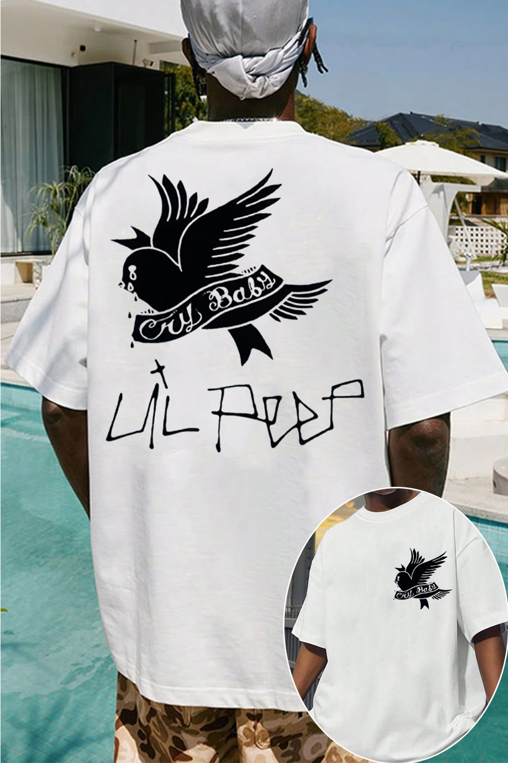 Lil Peep 'Cry Baby' 2-Sided T-Shirt