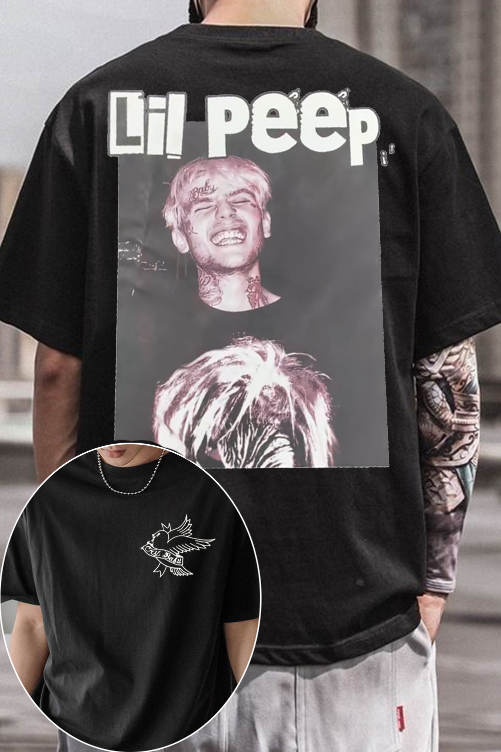 Lil Peep 2-sided T-shirt