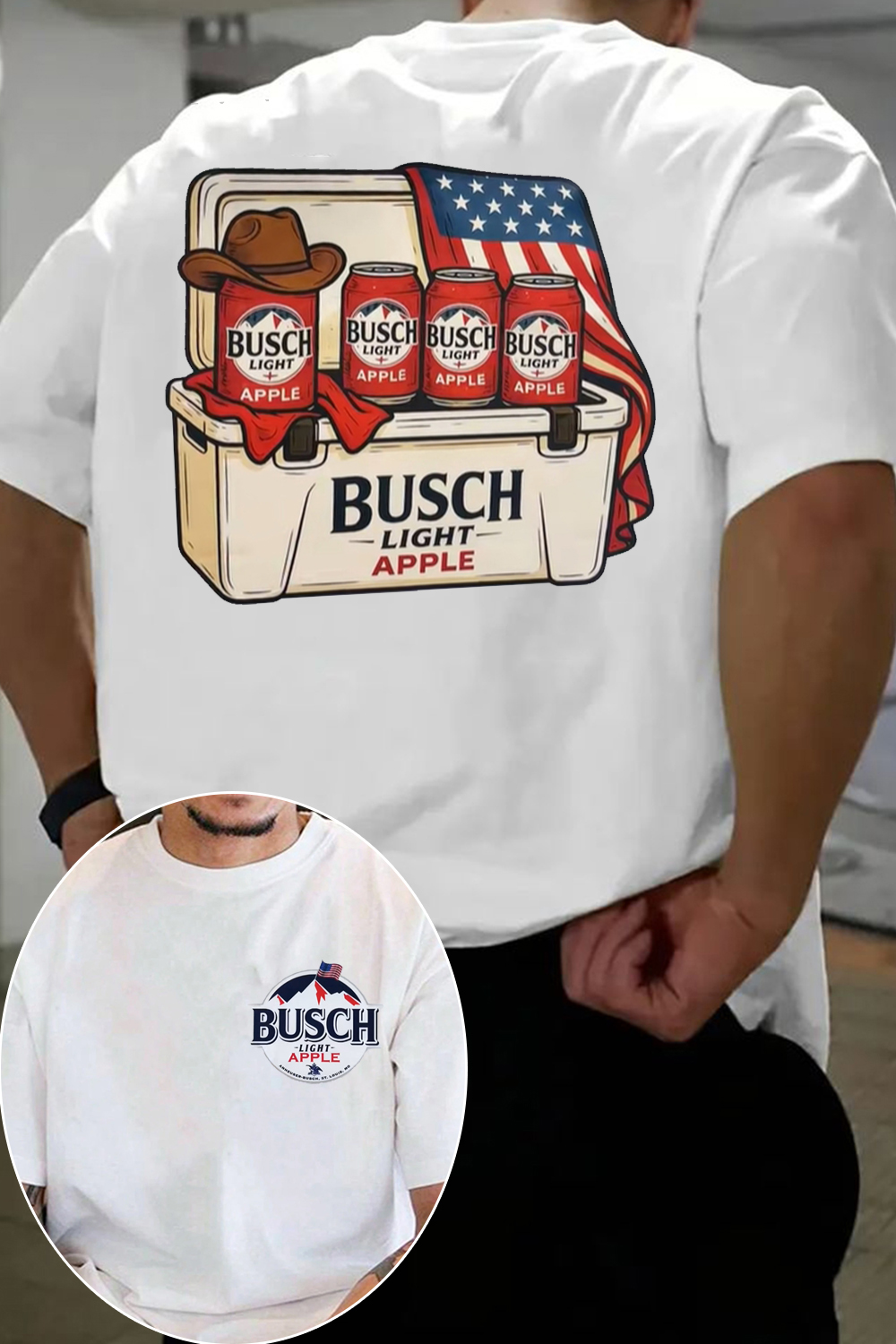 Grab it before it’s gone - Bush Light Apple approved.  4thofjuly shirt