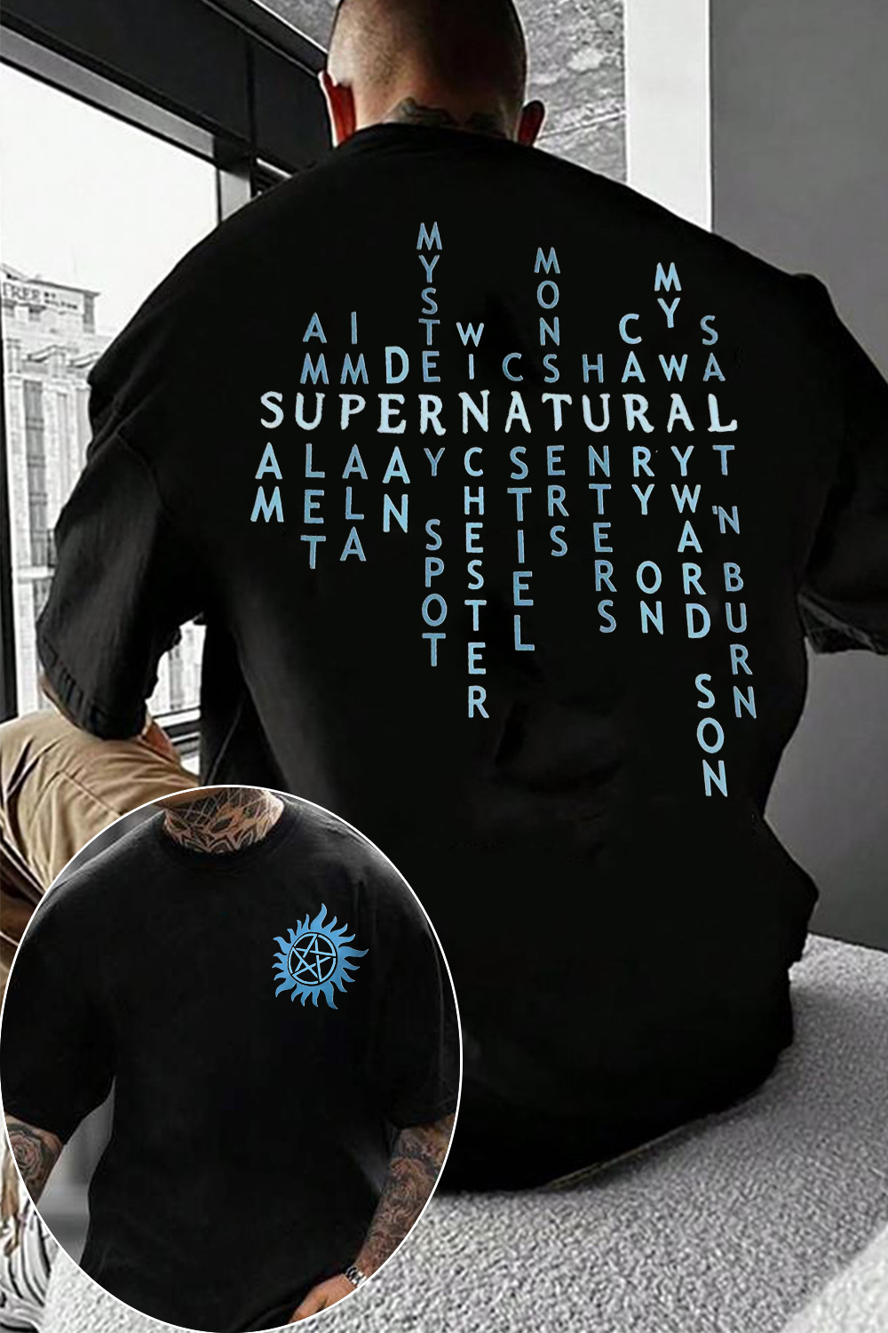 supernaturals 2-sided T-shirt