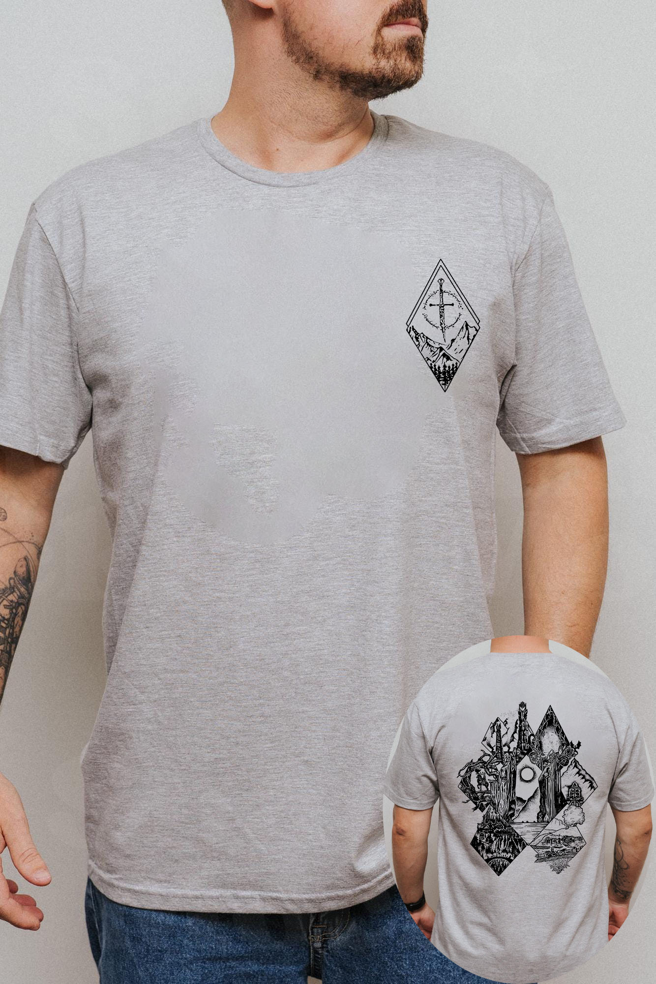 Middle Earth Lotr Tee For Men