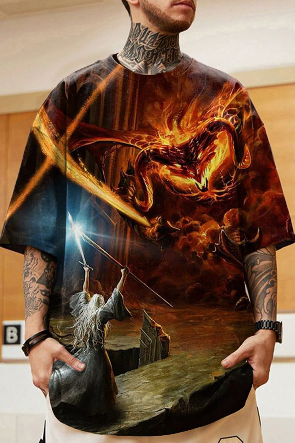 Lord of the Rings Dragon Short Sleeve T-Shirt
