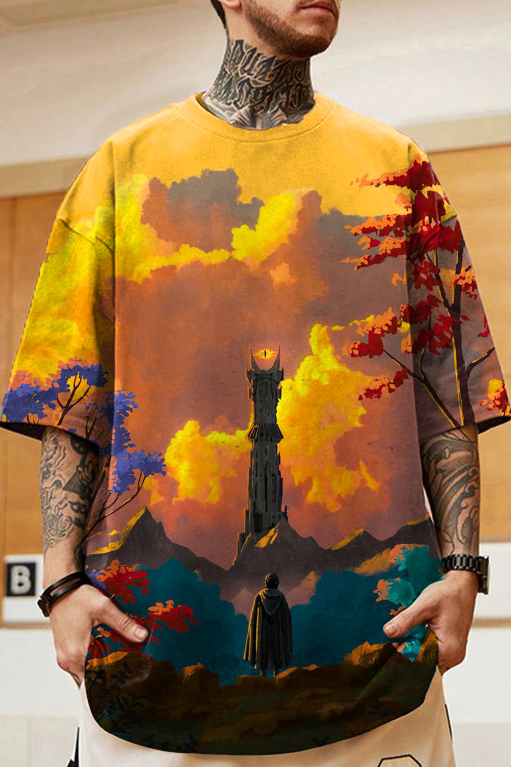 Lord of the Rings Personalized Oil Painting T-shirt