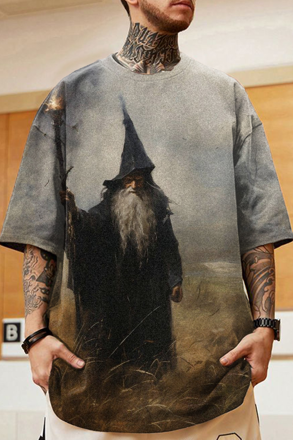 Lord of the Rings oil painting T-shirt