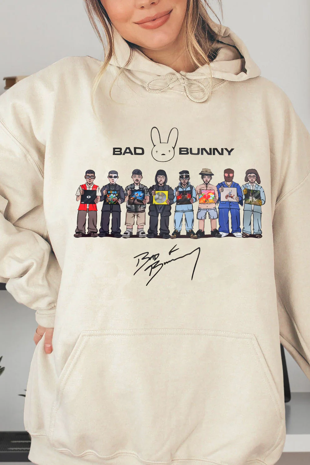 Bad Bunny DTMF Album Merch Hoodie For Women