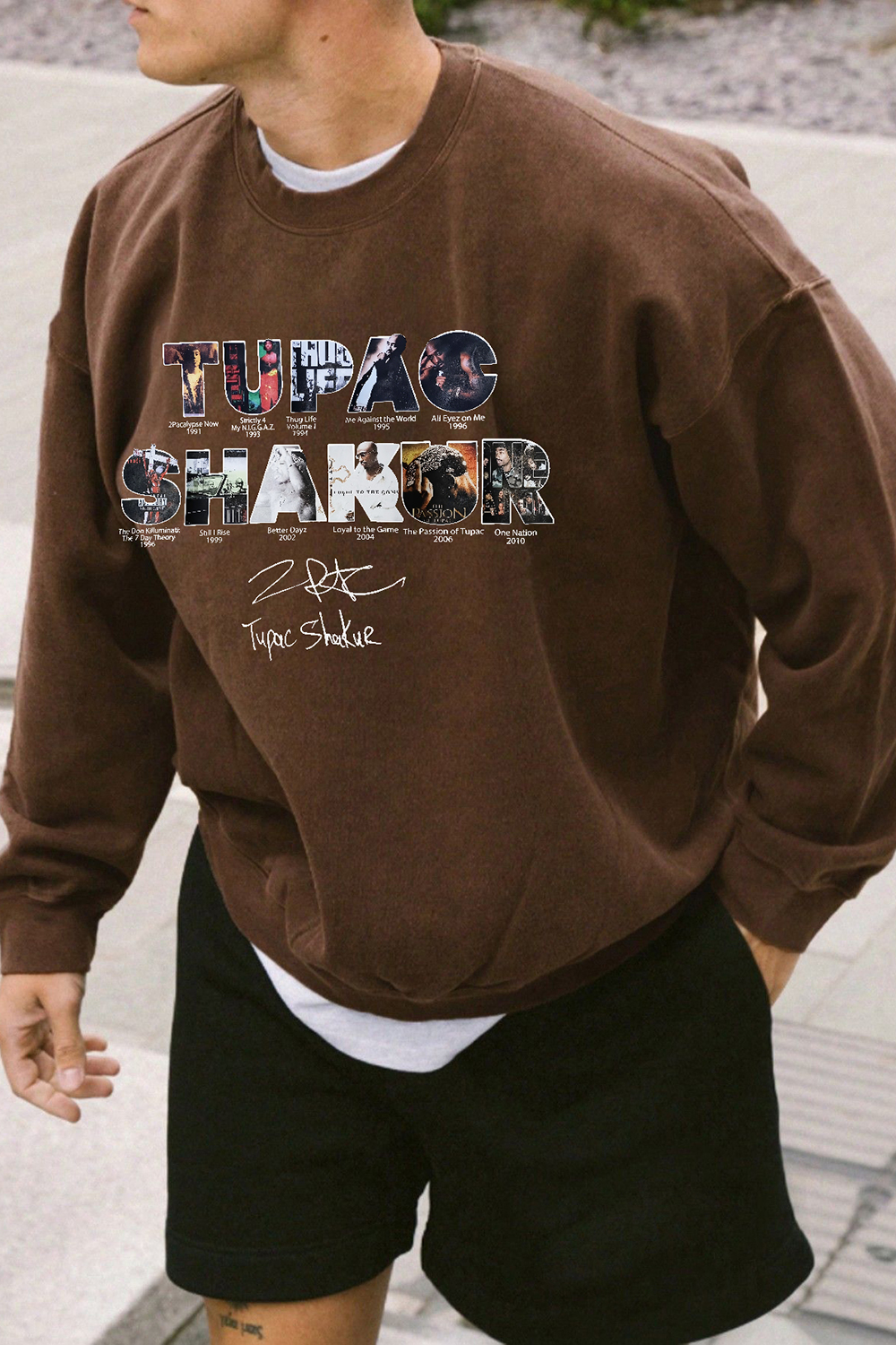 2pacs Hakur Album Sweatshirt For Men
