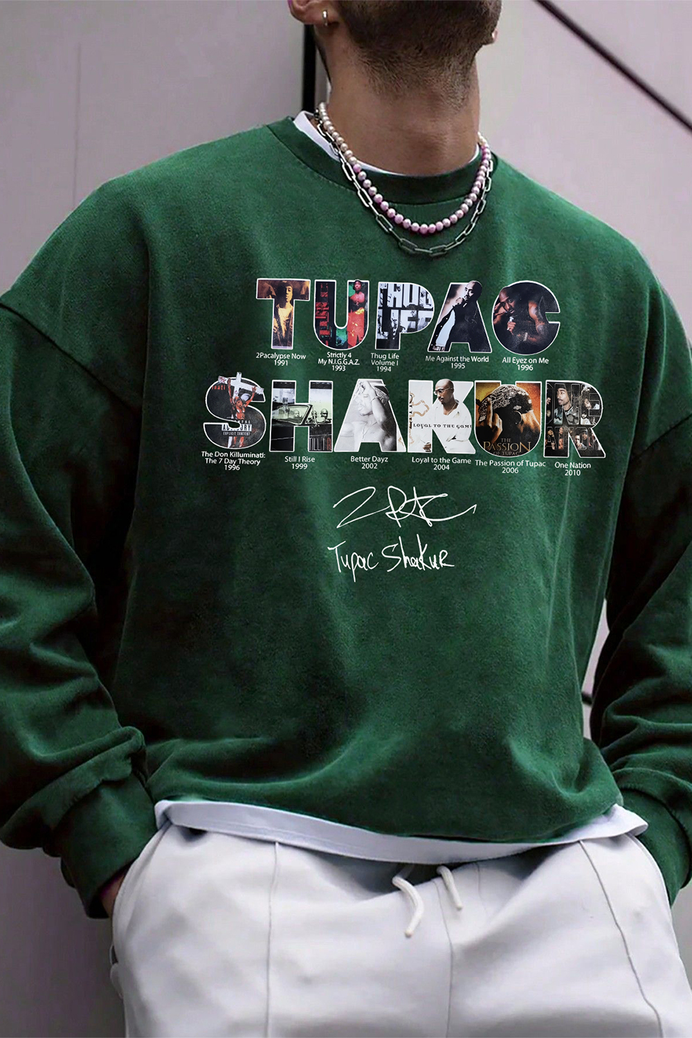2pacs Hakur Album Sweatshirt For Men