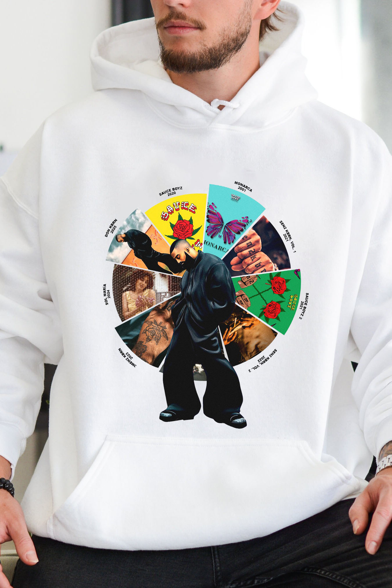Graphic Eladio Shirt, Eladio Carrión Unisex Hoodie