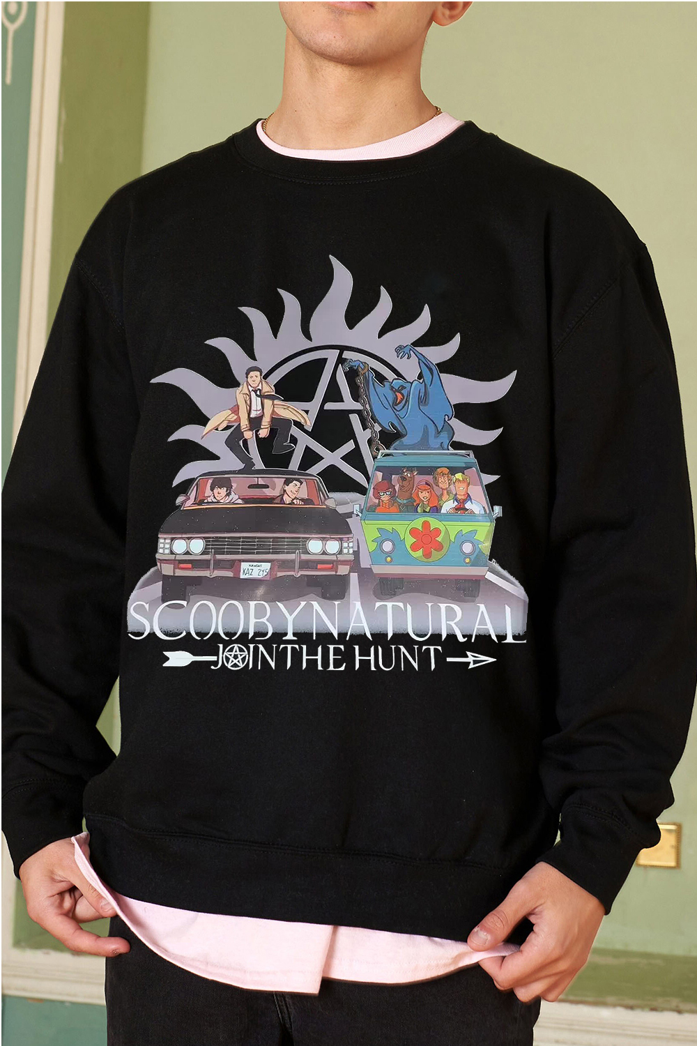 Scoobynatural print Men sweatshirt