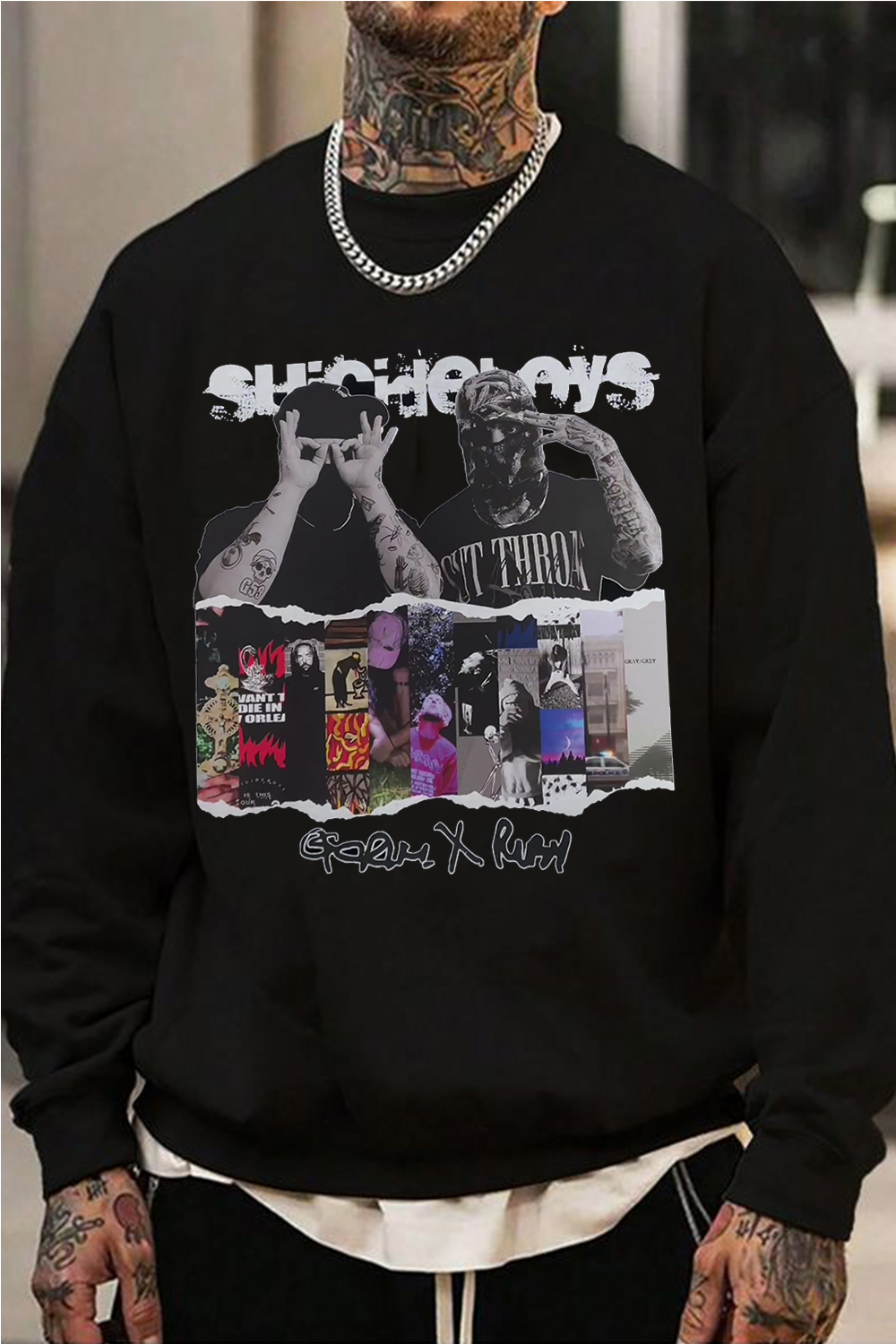 uicideboys casual personality men's sweatshirt