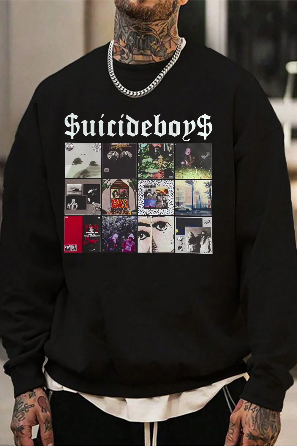 uicideboys casual long-sleeved sweatshirt
