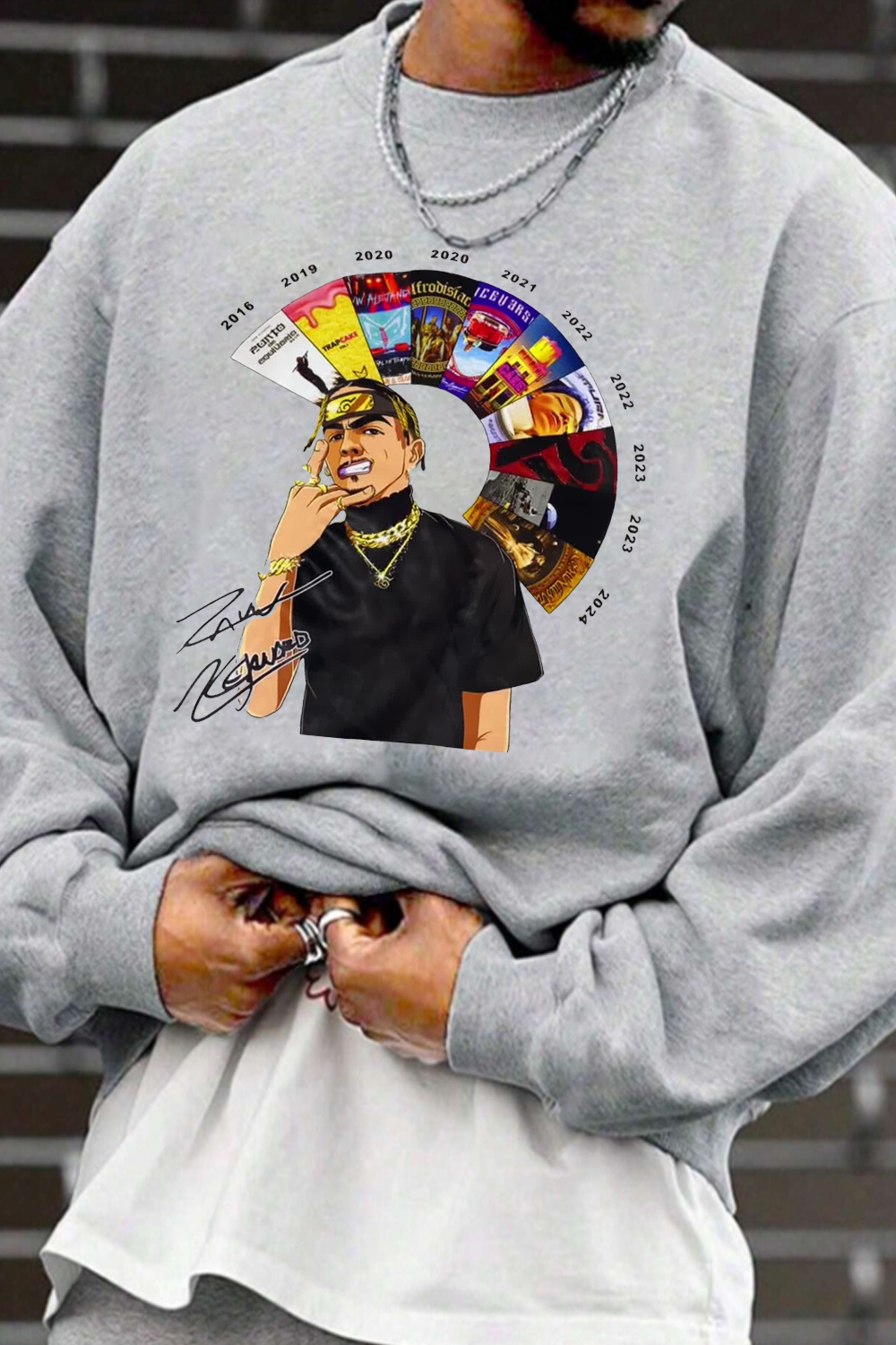Rauw’s sweatshirt