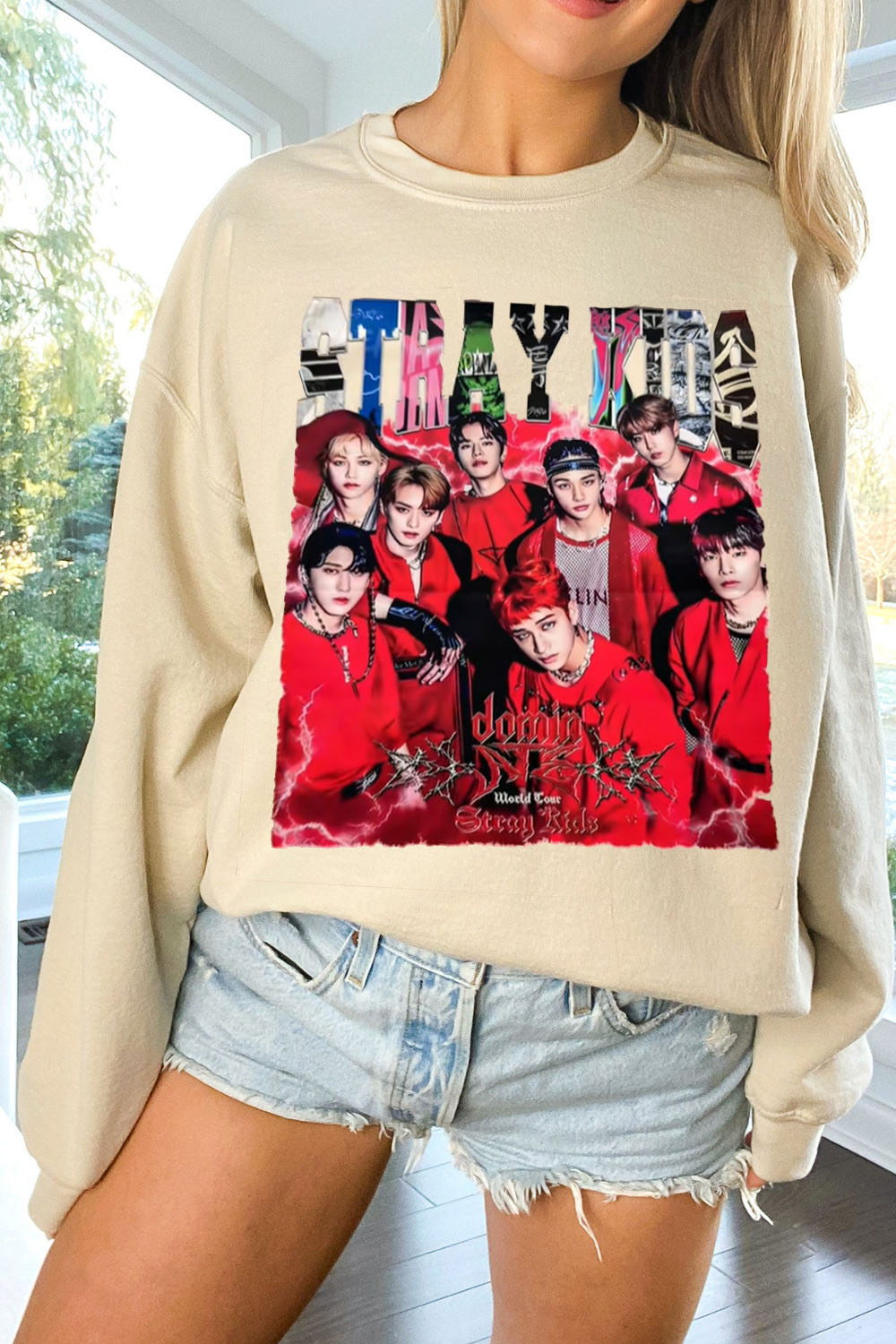 straykidsstay print sweatshirt