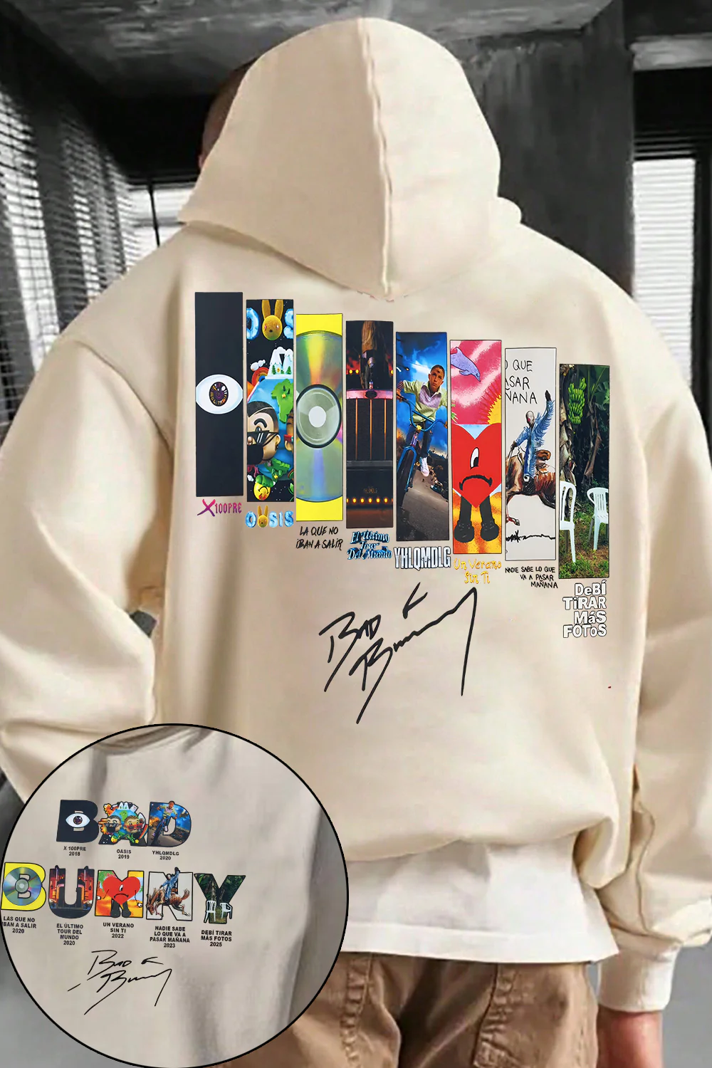 Bad Bunny Concert DTML Album Hoodie For Men