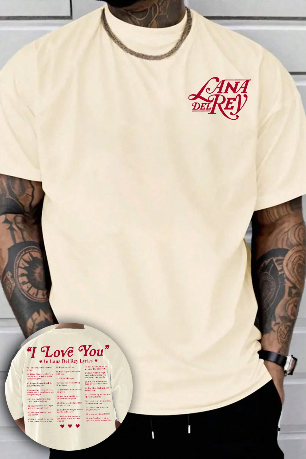 Lana Del Rey – I Love You Tee  For Women
