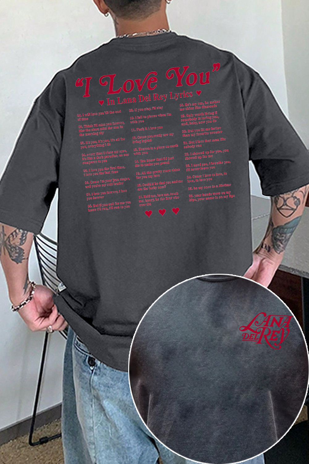 Lana Del Rey – I Love You Tee  For Women