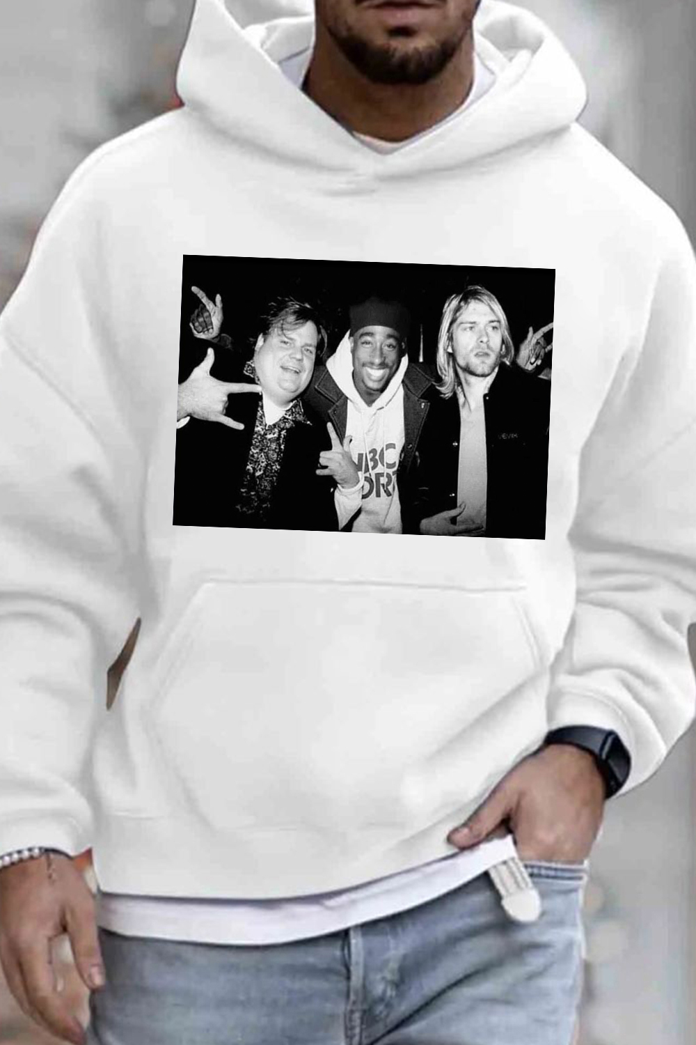 Legend Chris Farley 2Pac Shakur and Kurt Cobain Tee For Men