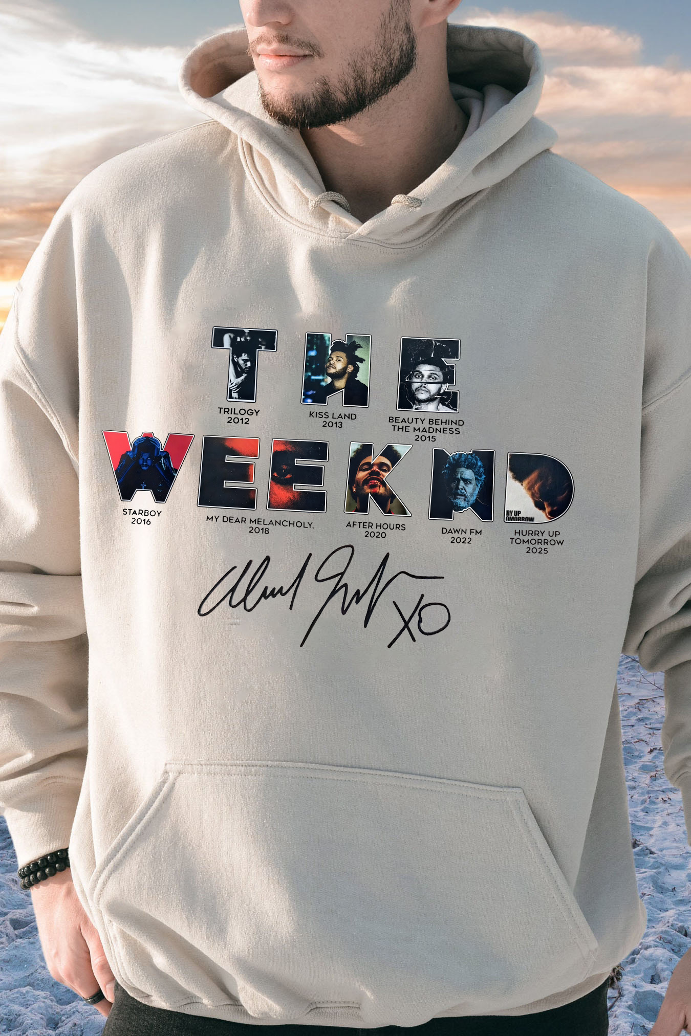 Theweeknd 2025 print men hoodie
