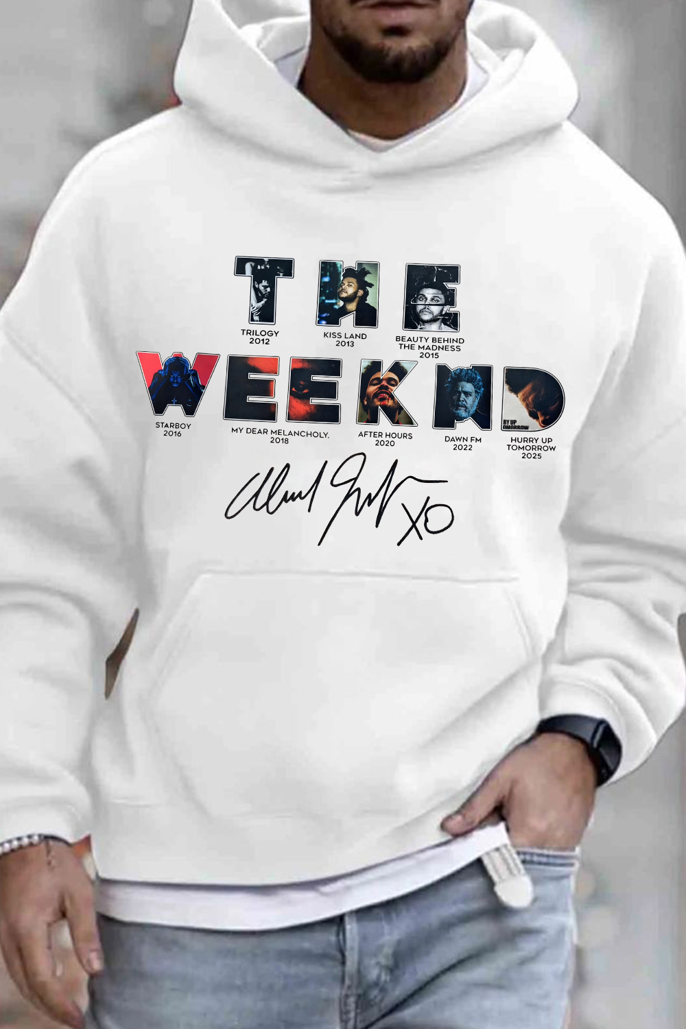Theweeknd 2025 print men hoodie