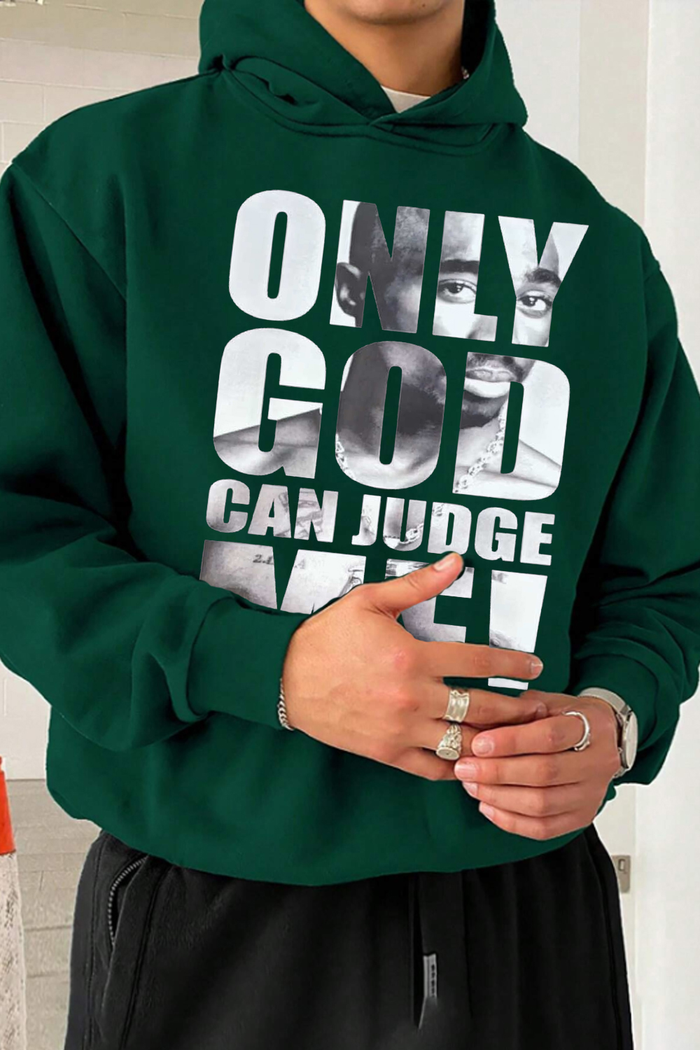 Only God Can Judge Me 2 PAC king Hoodie