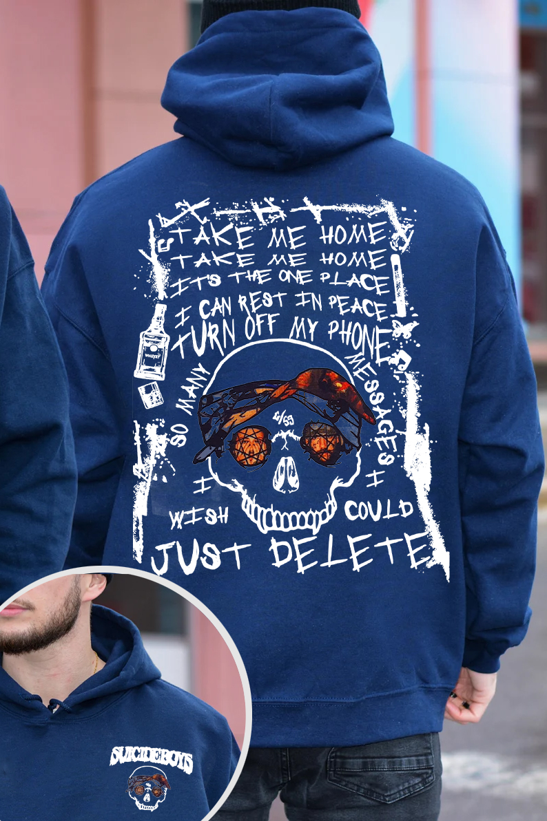 $uicideboy$Double-sided printed men's long-sleeved hoodie