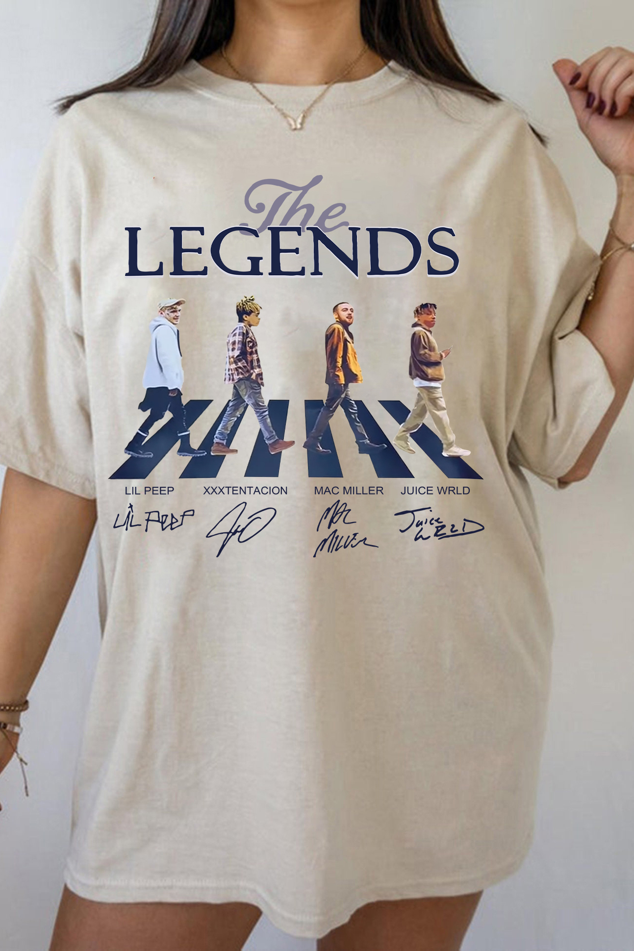 R.I.P the Legends Juicewrld Macmiller Lilpeep XXXtentication  Fleece tee For Women