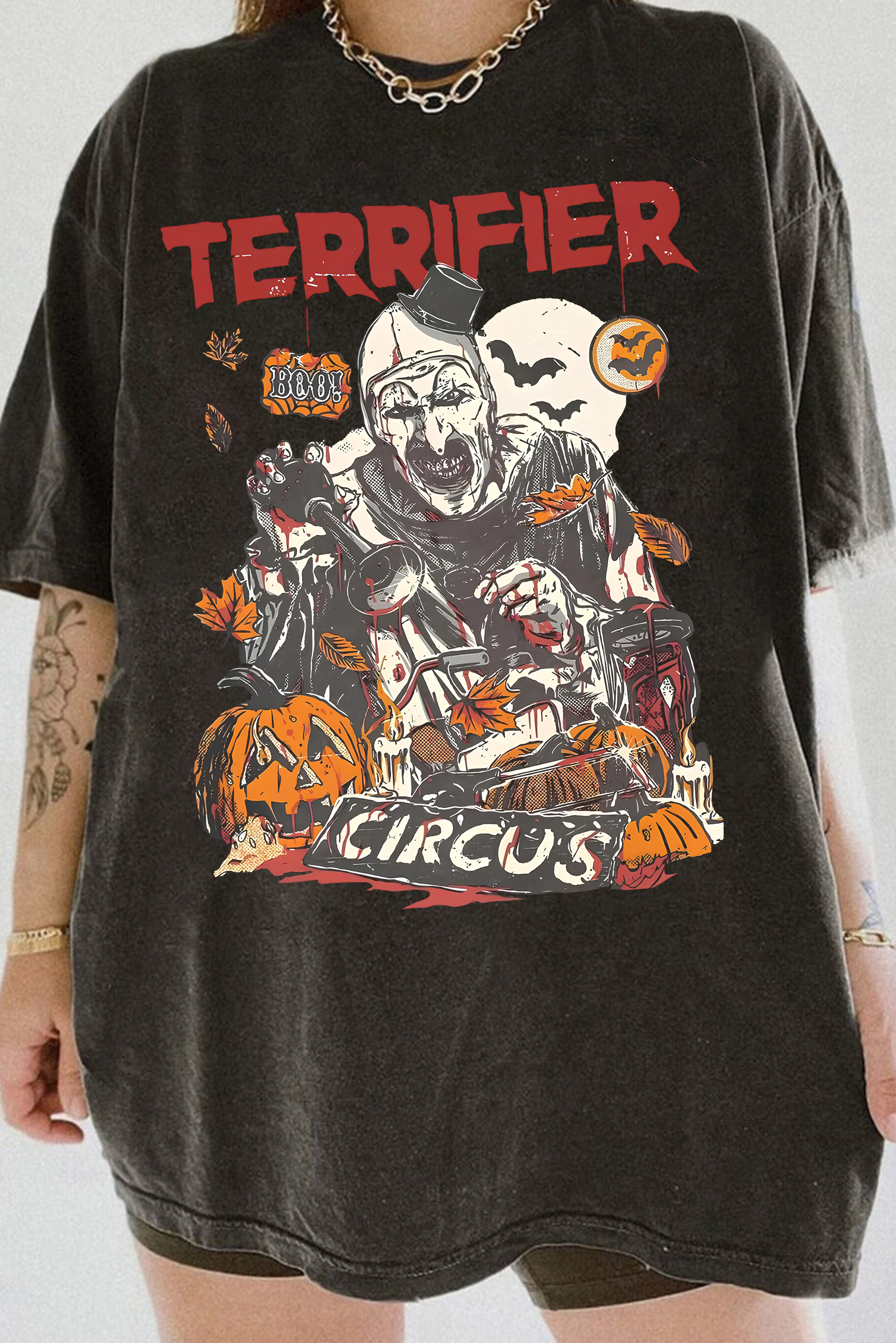 Retro Terrifier Art  Tee For Women