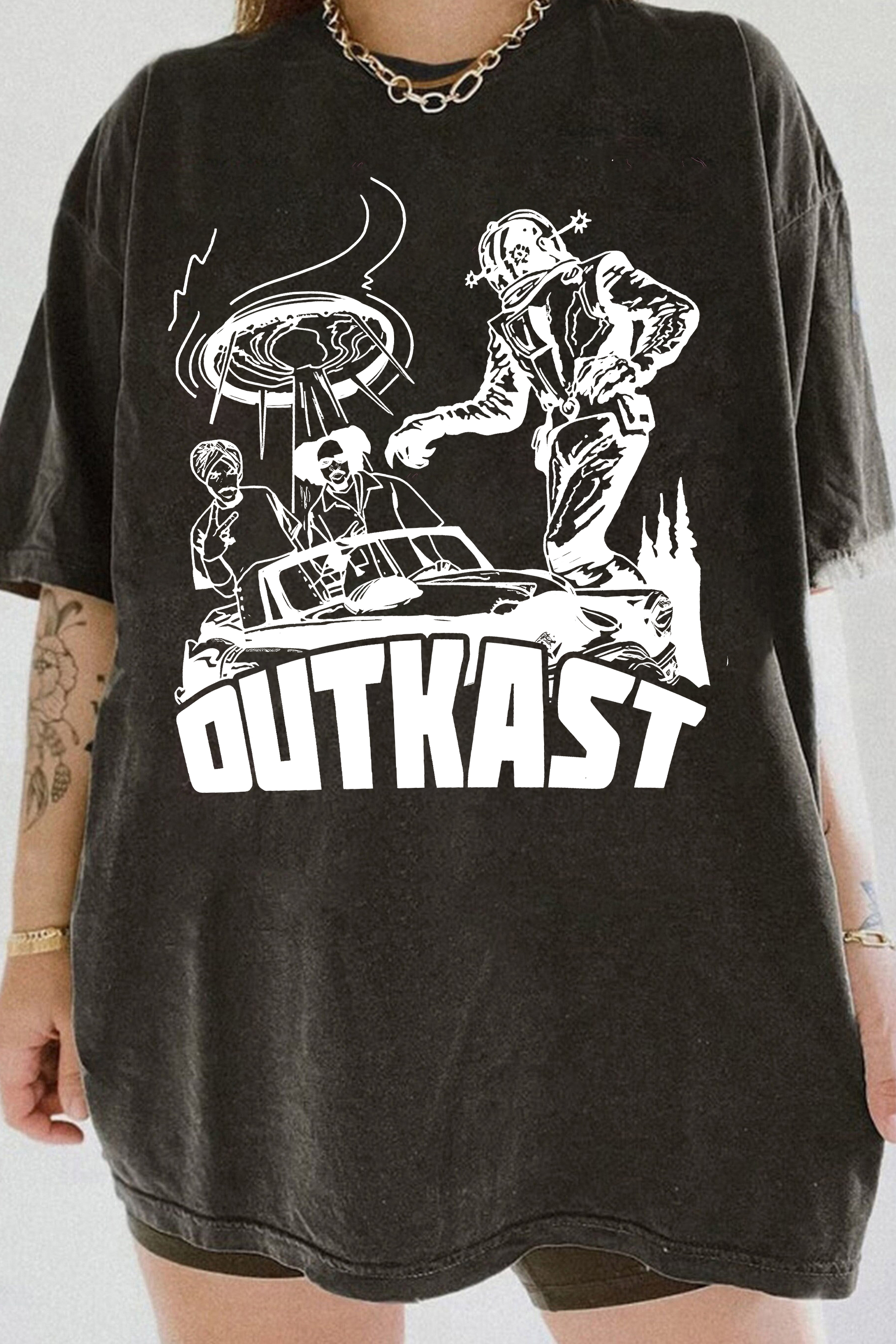 Outkast  Vintage 90s Hip Hop  Tee For Women