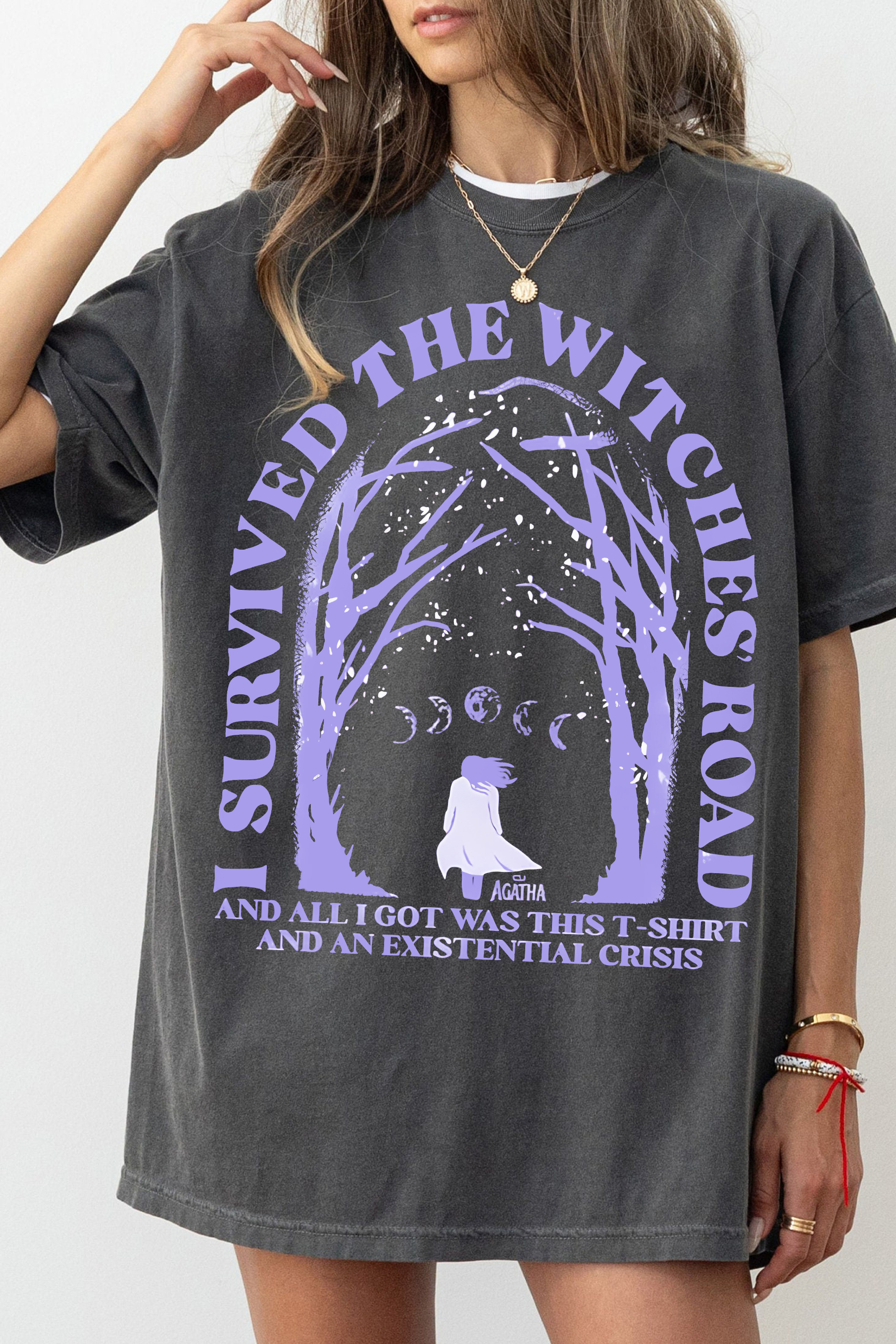 Agatha All Along I Survived the Witches Road Tee For Women