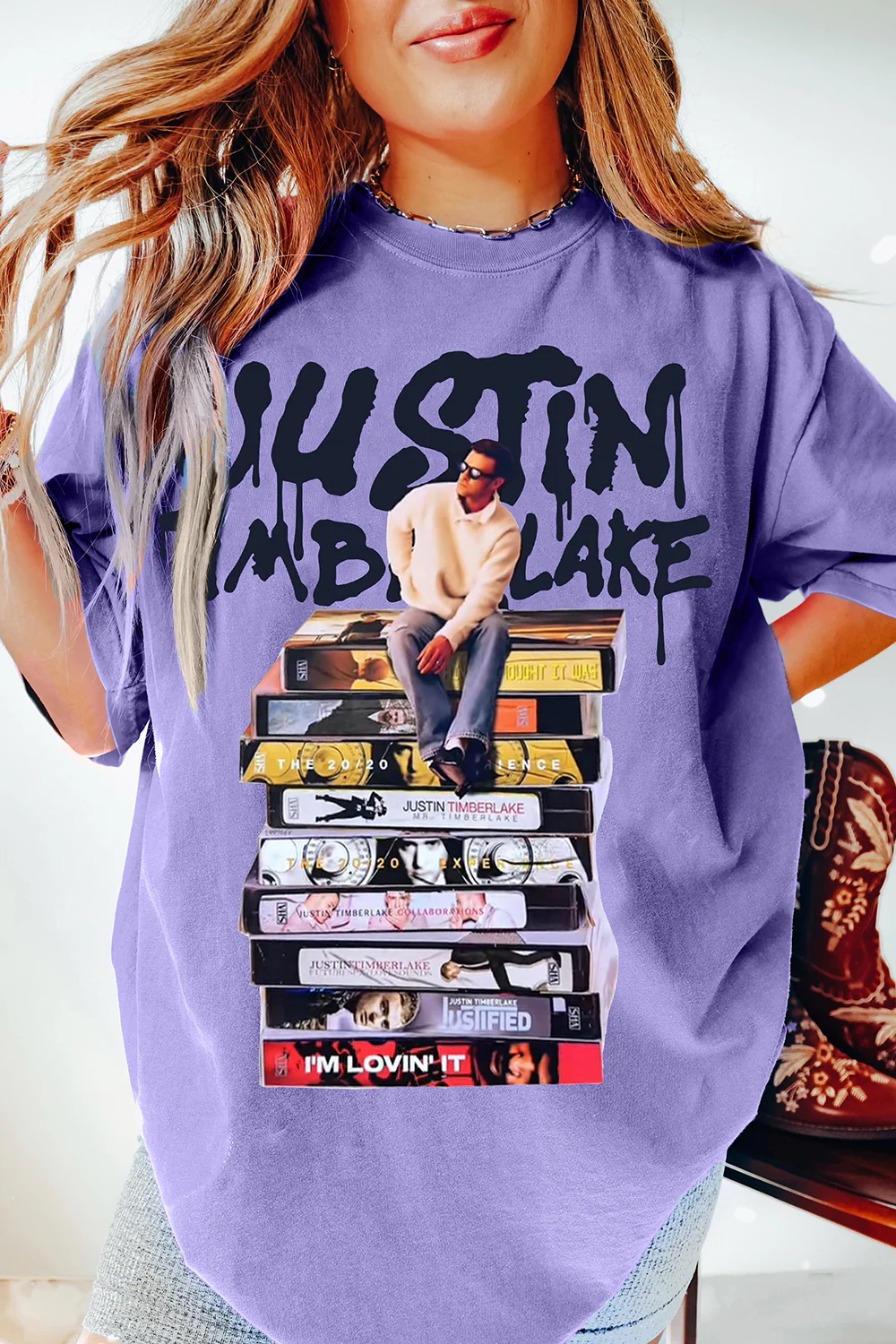 Justin Timberlake Concert Album Tee For Women