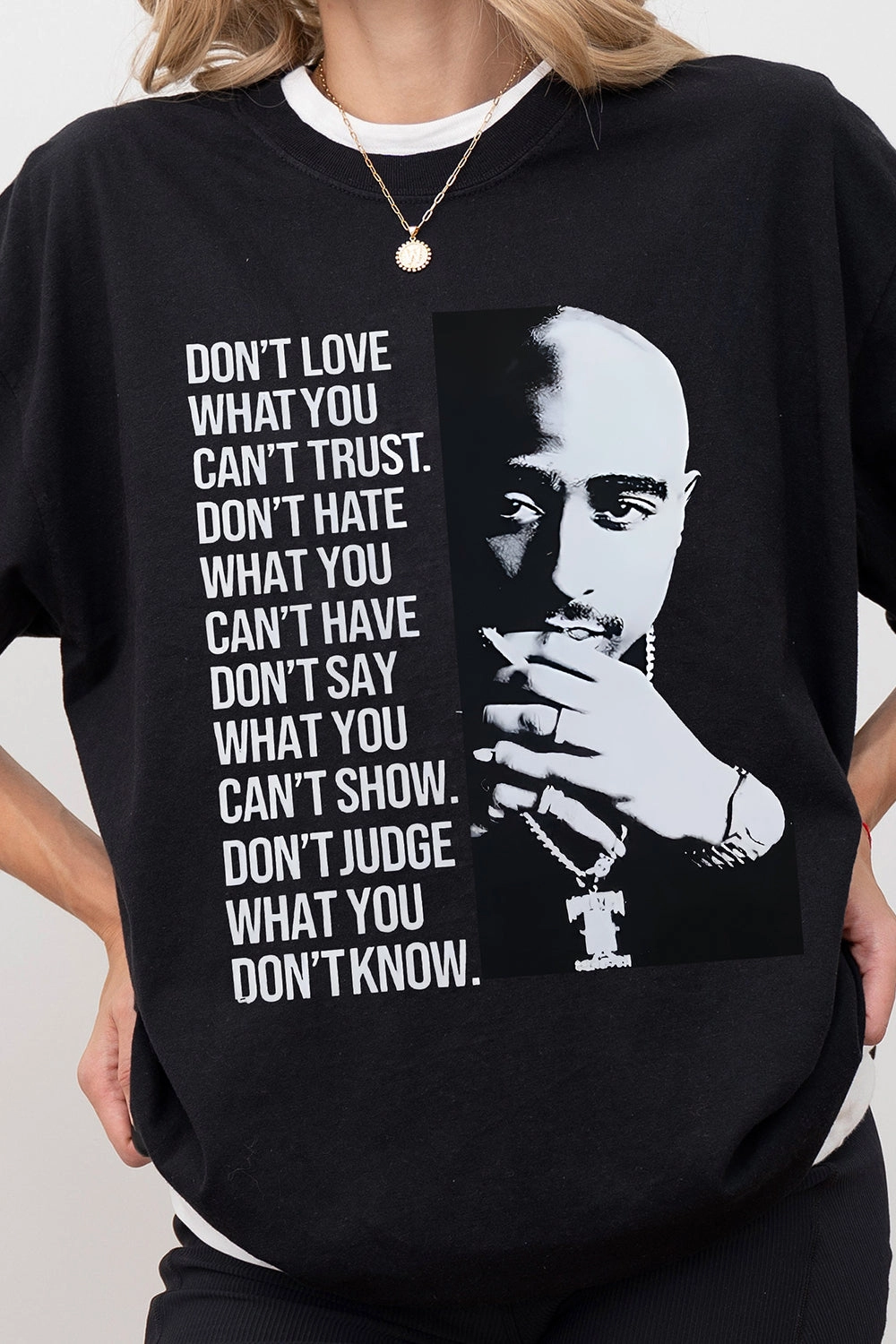 Tupac Portrait Tee For Men