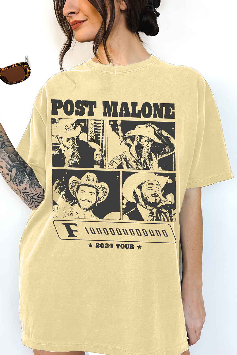 Vintage Post Malone  The F-1 Trillion Album Tee For Women