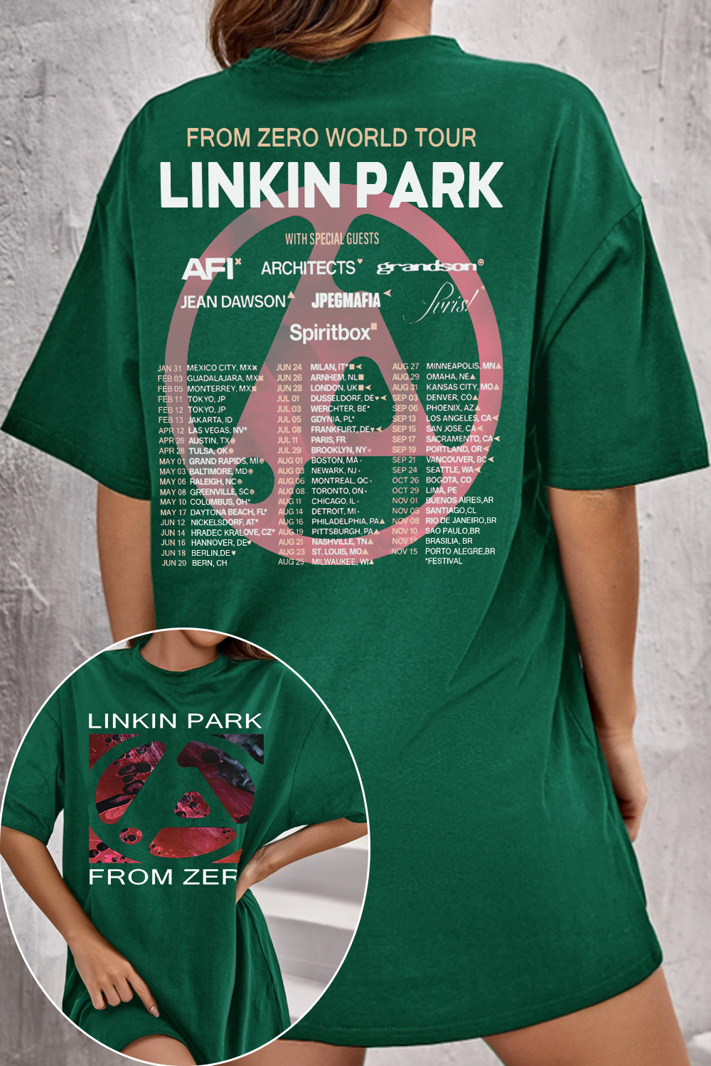 Linkin Park From Zero World Tour 2025 Tee For Women