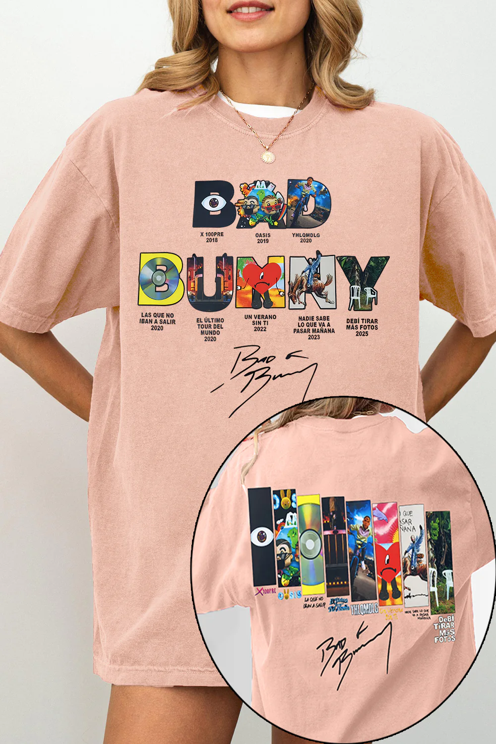 Bad Bunny Concert DTML Album Tee For Women