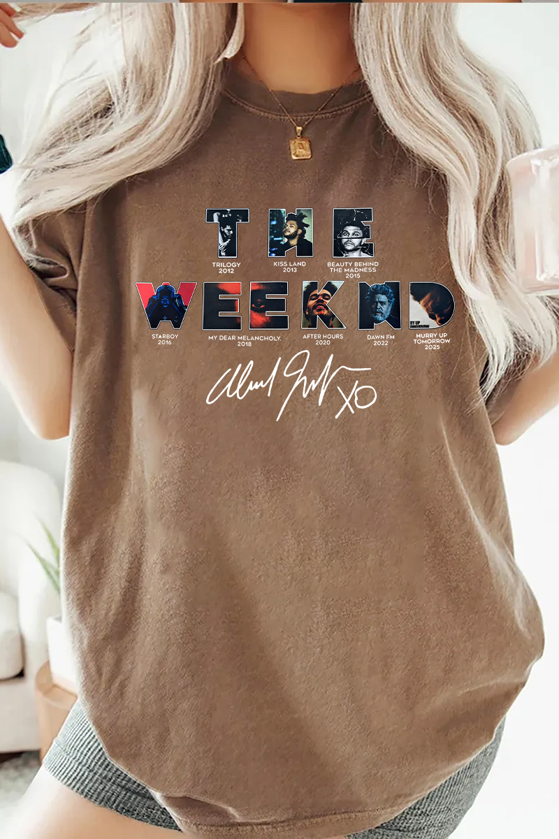 Theweeknd 2025 print Tee/Sweatshirt/Hoodie