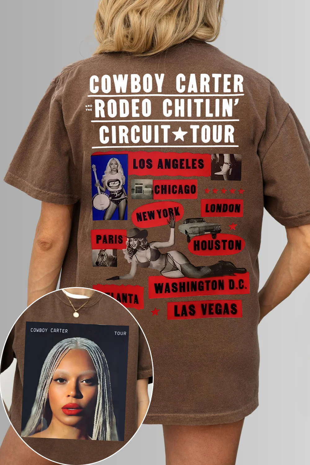 Beyonc  Cowboy Carter Tour Tee For Women