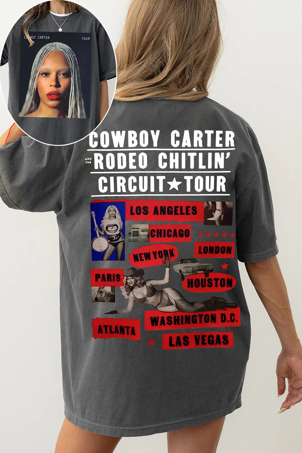 Beyonc  Cowboy Carter Tour Tee For Women