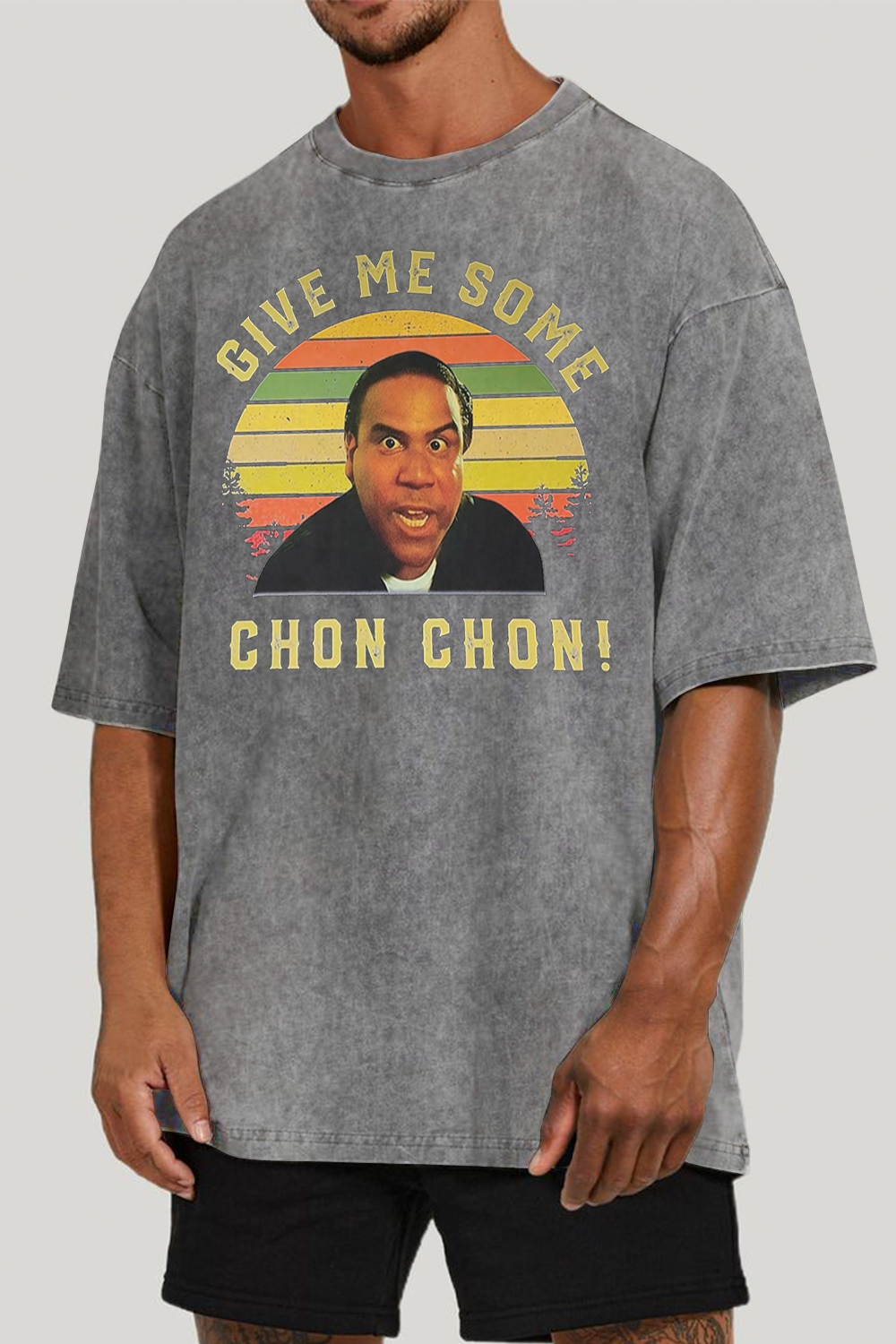 CHON CHON washed cotton printed T-shirt