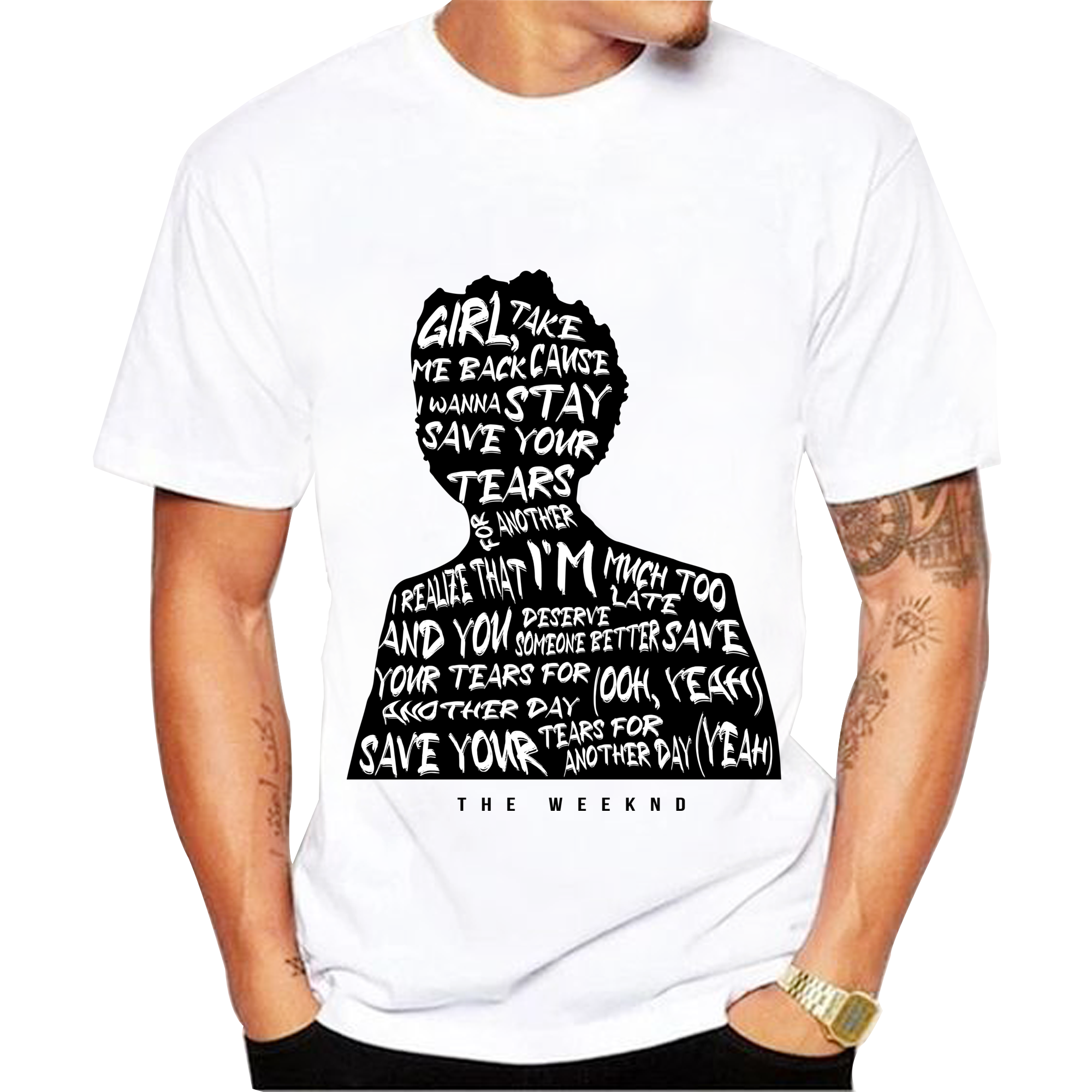 The Weeknd song Save Your Tears Men Tee