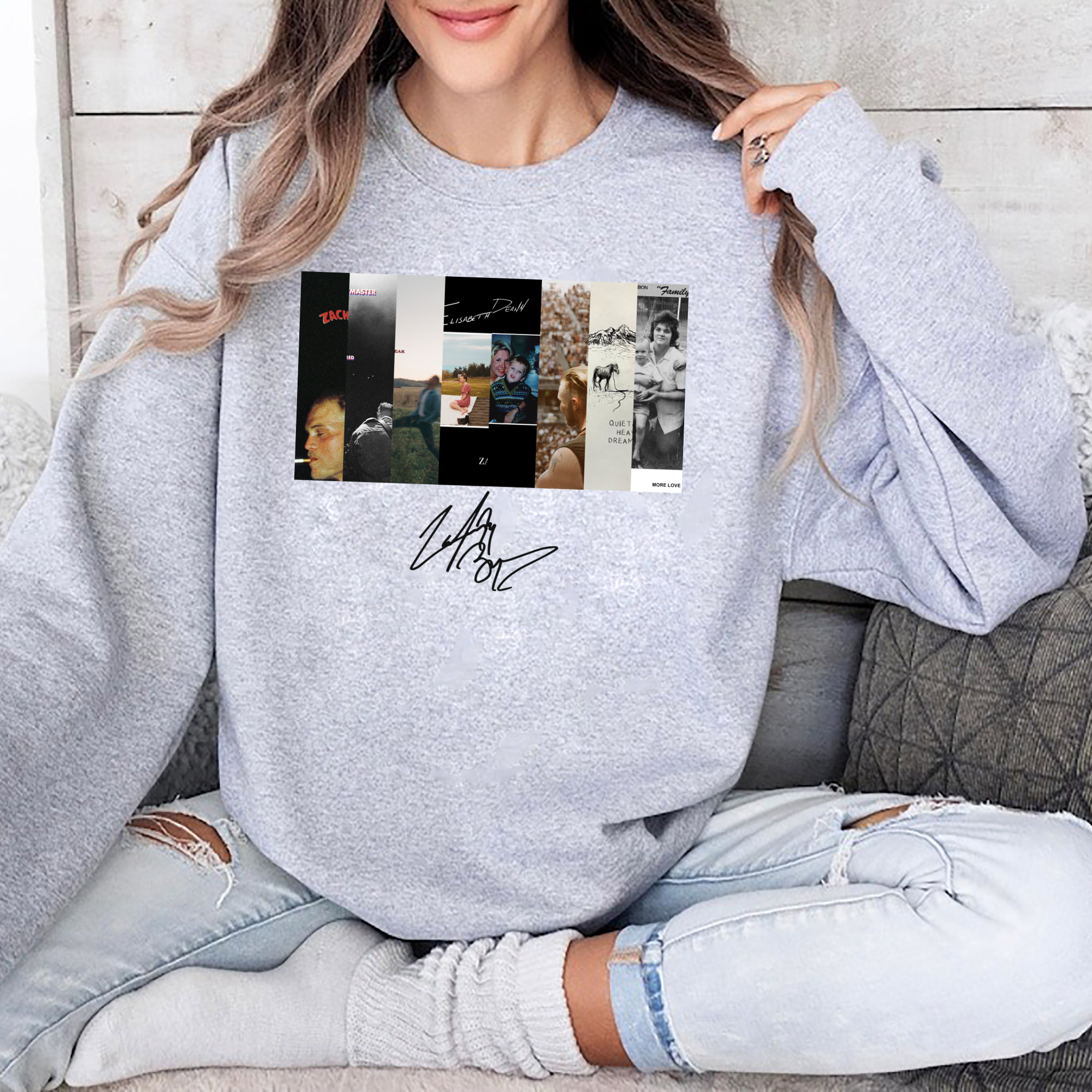 Zach Bryan Collection With Signature Sweatshirt
