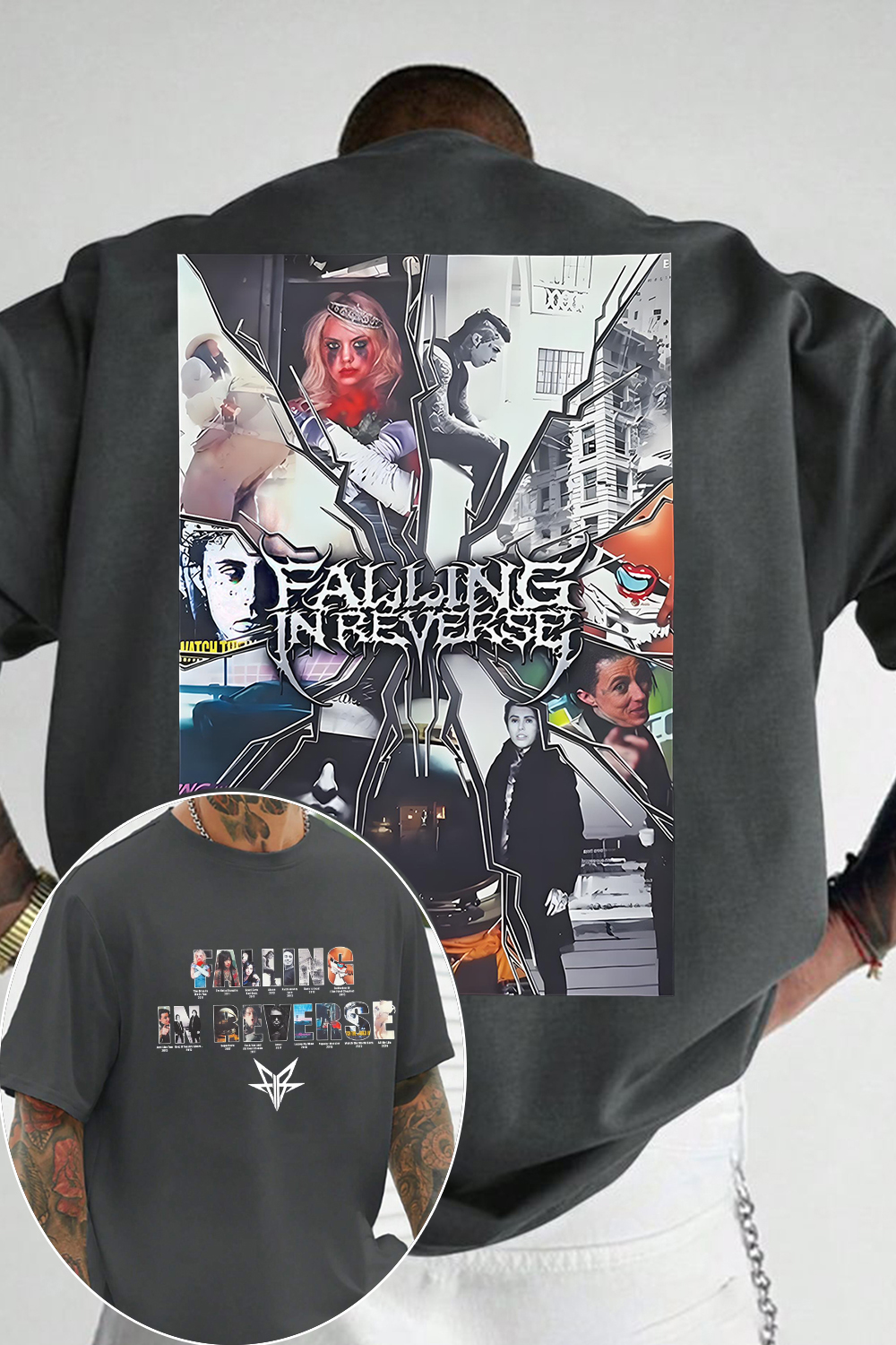 Falling In Reverse 2-sided printed tee